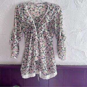 Tsega Floral Top Size M/L